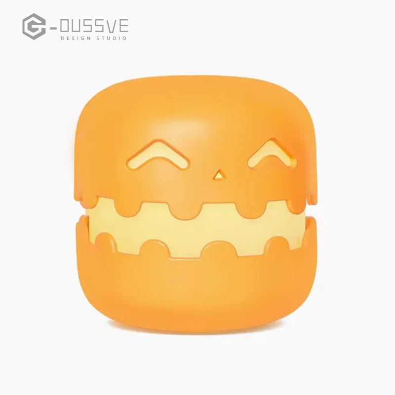 ๐ Pop-Up Pumpkin Night Light, USB Rechargeable Halloween Pat-Lamp with Stepless Dimming & Timer, Interactive Cute Bedside Soft Light for Kids & Party Decor