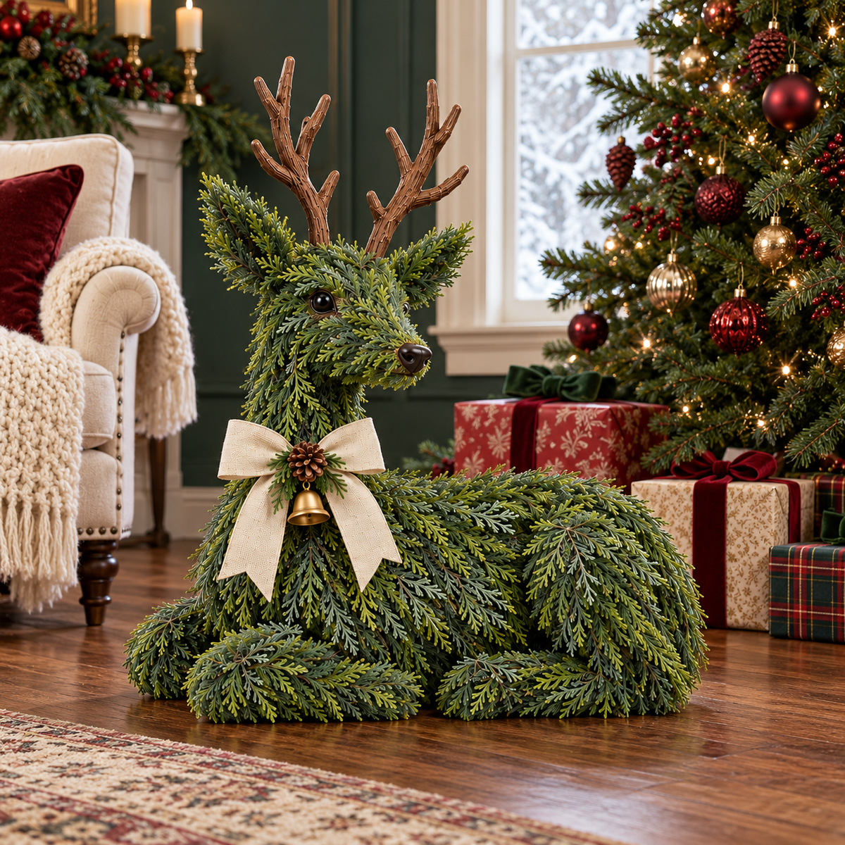 🔥LAST DAY 49% OFF -🦌Evergreen Reindeer Christmas Decoration