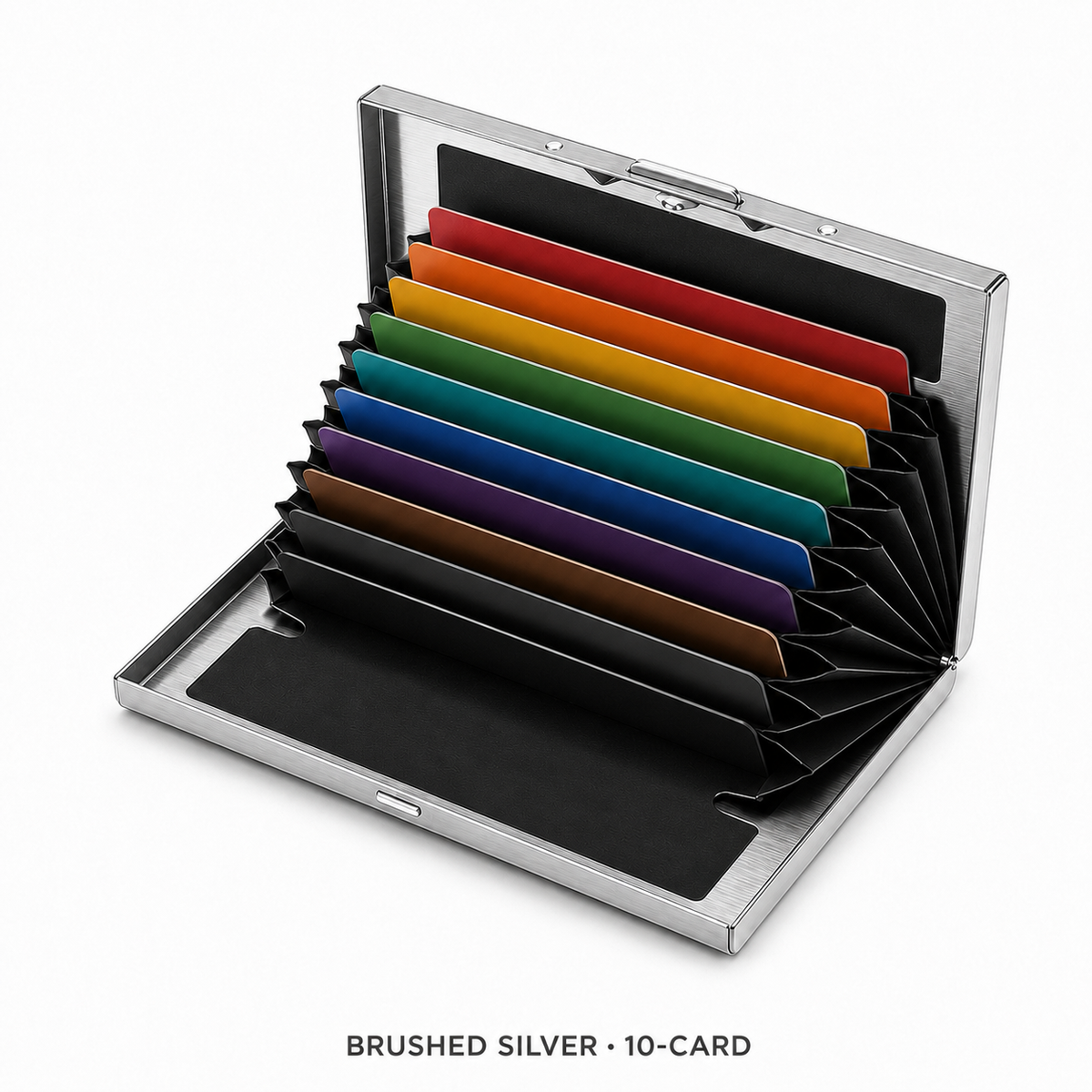 RFID-Blocking Stainless Steel Card Wallet β Organized, Secure & Pocket-Ready π