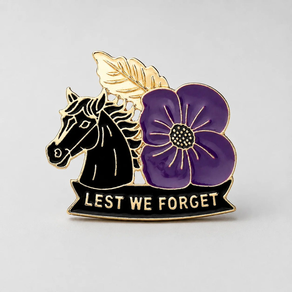 π Limited Edition War Horse Purple Poppy 111th Anniversary Remembrance Brooch