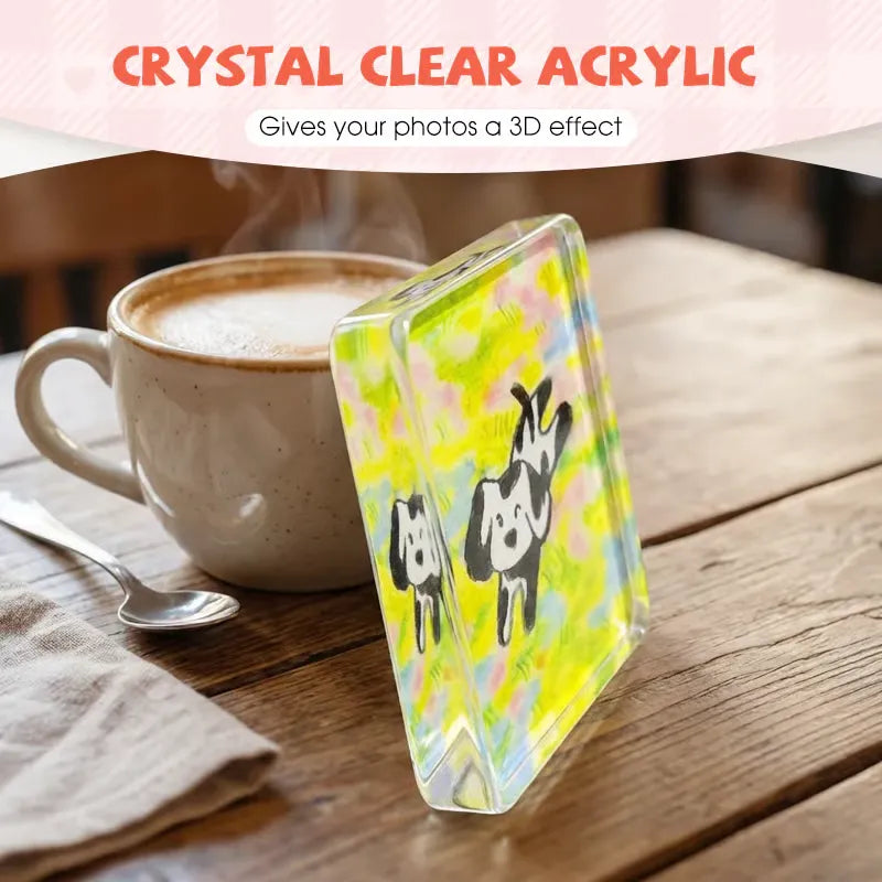 🎞✂10 Pack 2" x 2" Clear Acrylic DIY Fridge Magnet Set with Adhesive Backing – Square Magnetic Photo Frames with Stunning 3D Effect 💕