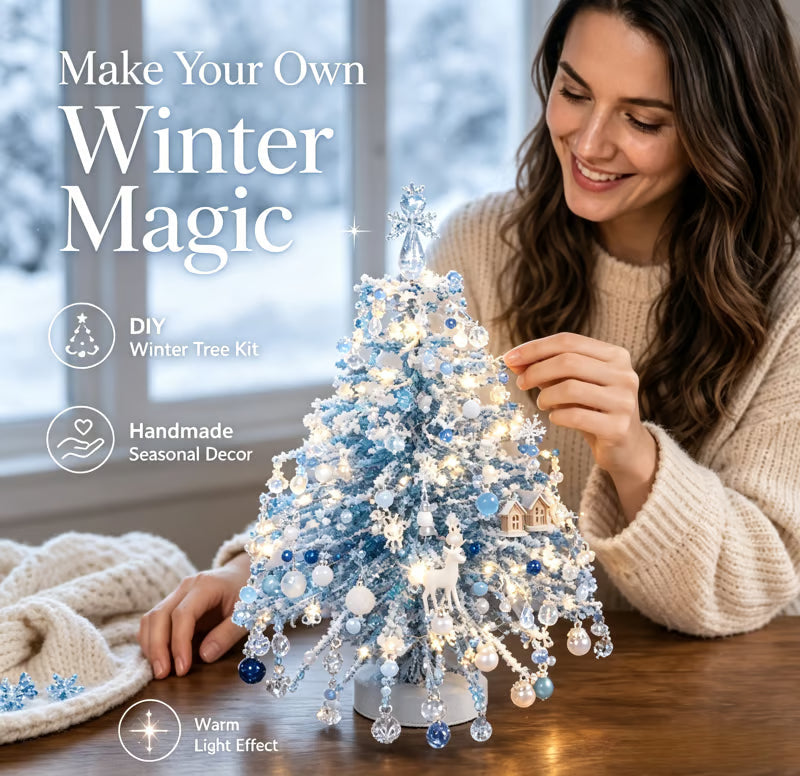 🎄✨ DIY Beaded Christmas Tree Kit – 🎅Create Your Own Sparkling Holiday Decoration