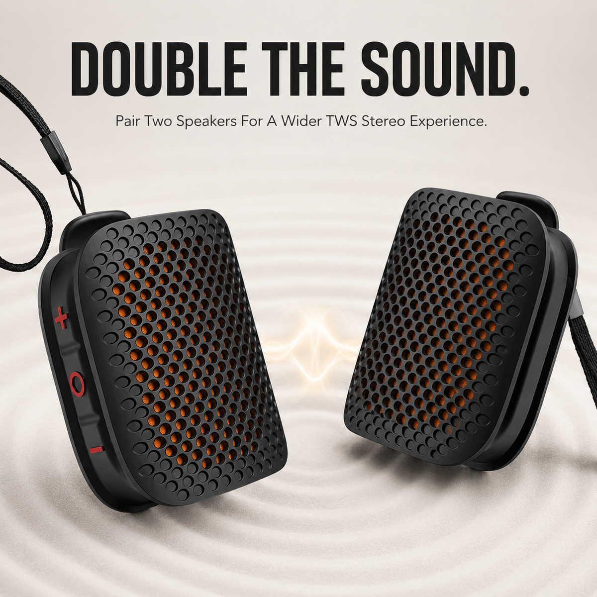 π Magnetic Clip-On Bluetooth Speaker β IPX7 Waterproof, TWS Stereo & Ultra-Light 80g Wearable Design