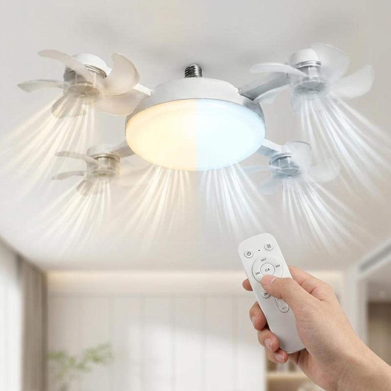 ๐Last Day 50% OFF ๐ฅ2-in-1 Silent LED Fan & Remote ๐ช๏ธ๐ก