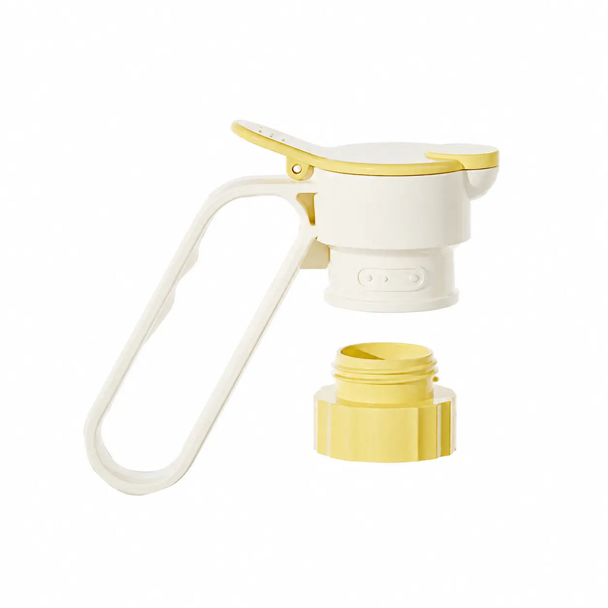Sohochic Plastic Bottle Pour Spout Cap Dispenser - 1 Count, Portable Kitchen Utensil with Carry Handle, Detachable Wide Mouth & Different Caliber, for DIY Oil Pots & Refrigerator Cold Water Making