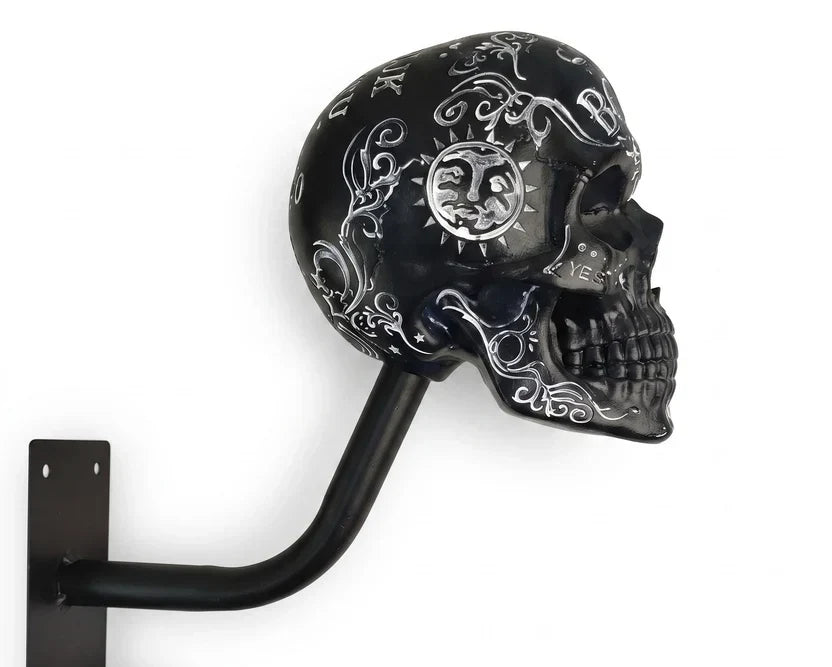 π Skull Helmet Wall Holder β Motorcycle Gear Display for Garage & Man Cave