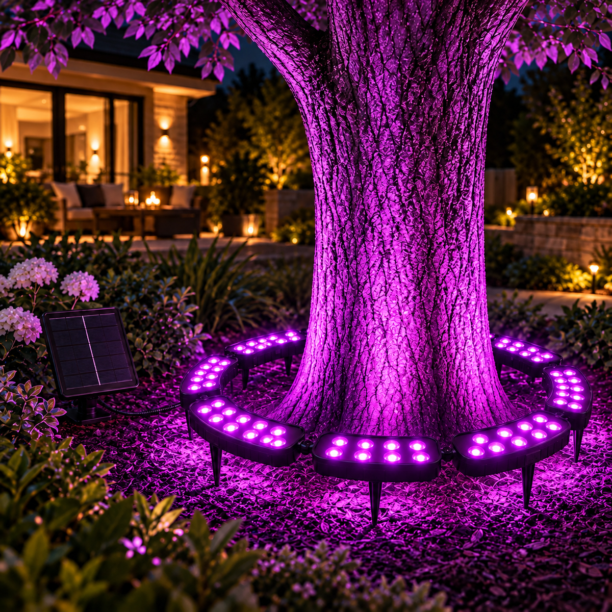 πππ One Tree. Endless Colors. β Solar RGB Landscape Ring Light
