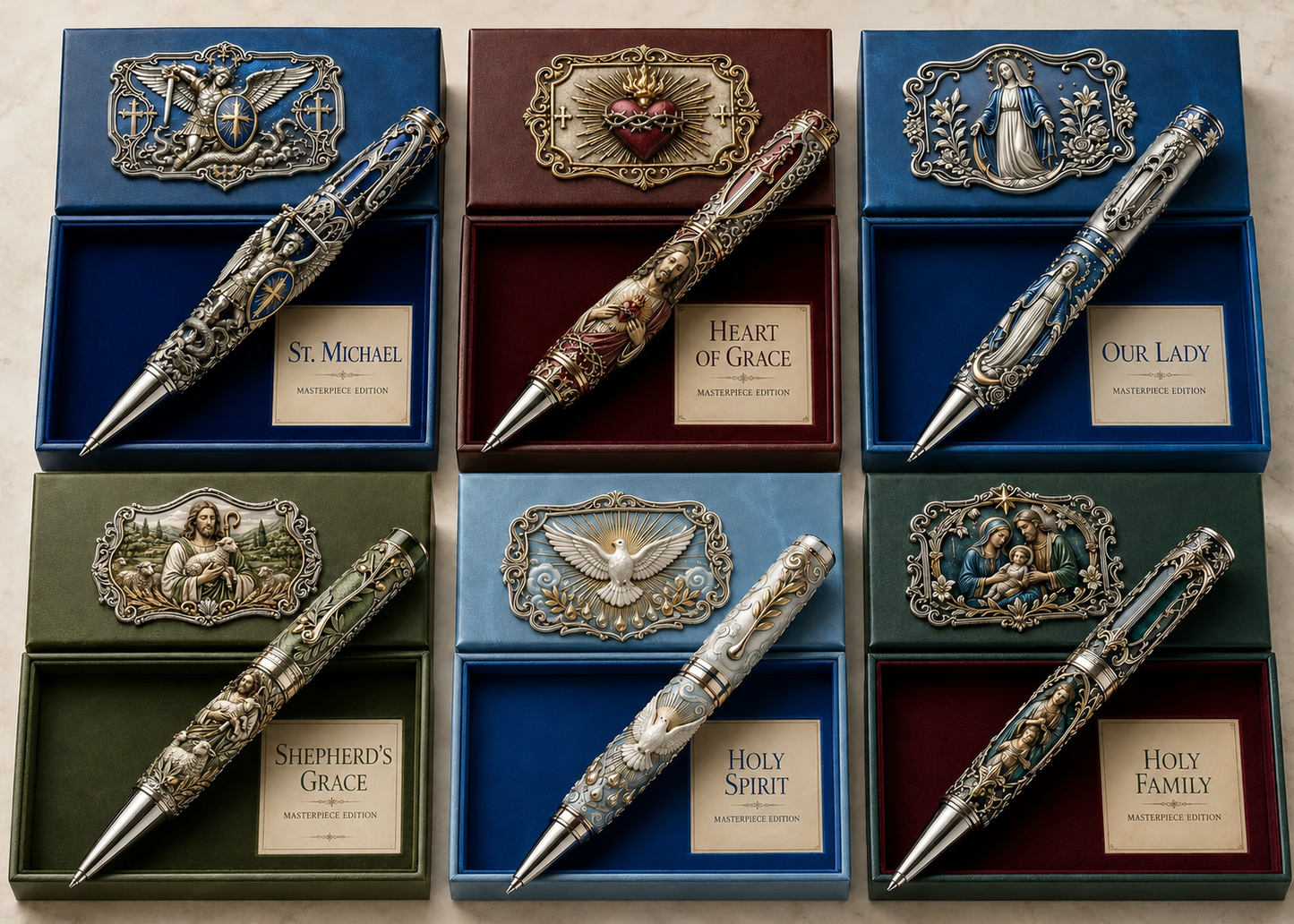 đĽ LAST DAY 50% OFF â âď¸ Sacred Legacy Faith-Inspired Keepsake Pen Collection | 6 Devotional Designs for Prayer Journaling, Bible Study & Meaningful Christian Gifts đď¸â¨