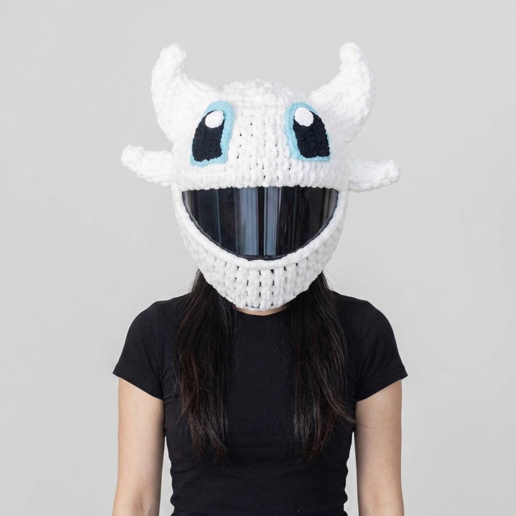 🏍️LAST DAY 49% OFF-🔥Handmade Helmet Cover | Cute Knit Helmet Topper for Motorcycle & Bike Helmets