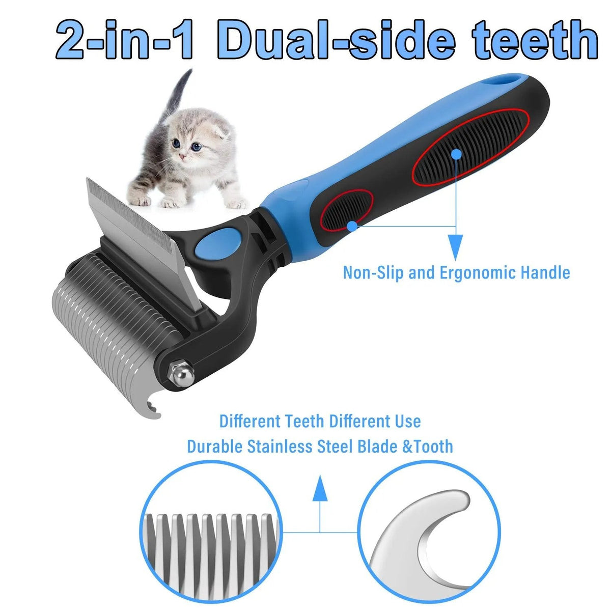 πΎ Professional Deshedding Tool for Dogs & Cats β Gentle, Efficient & Fur-Free Home β¨π