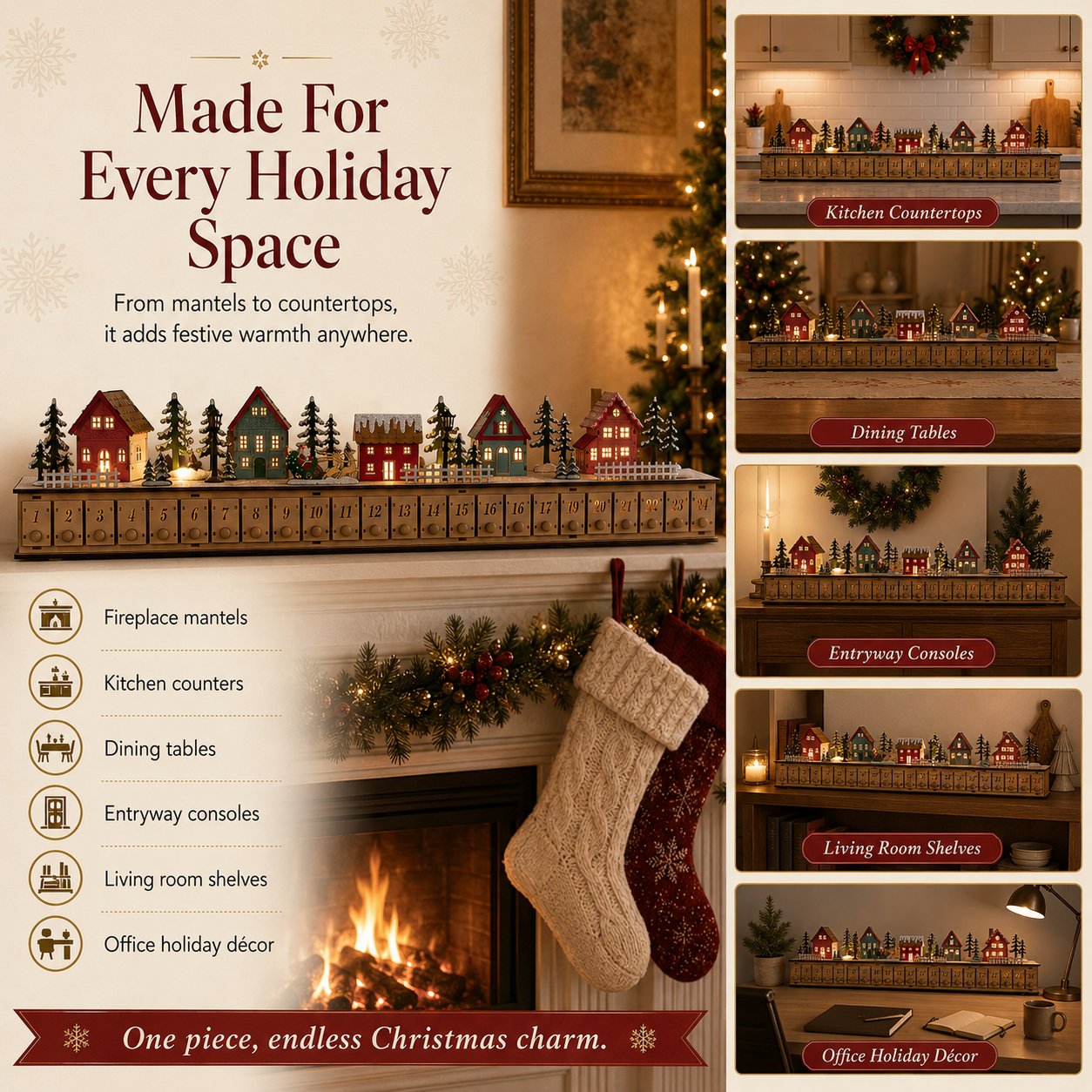 🎄 Light-Up Christmas Village Advent Calendar