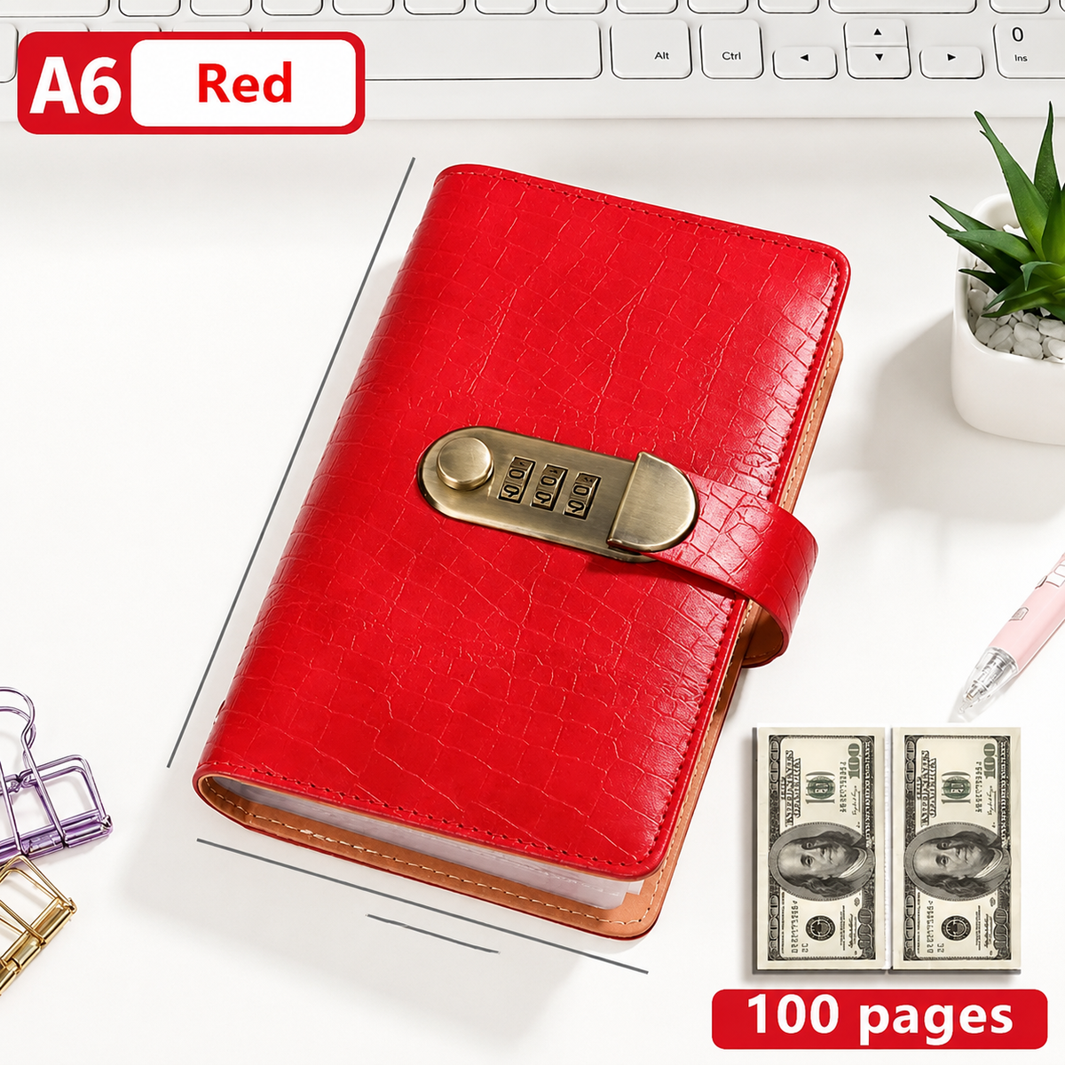 πΆ100 Transparent Pocket Currency Collectors Album