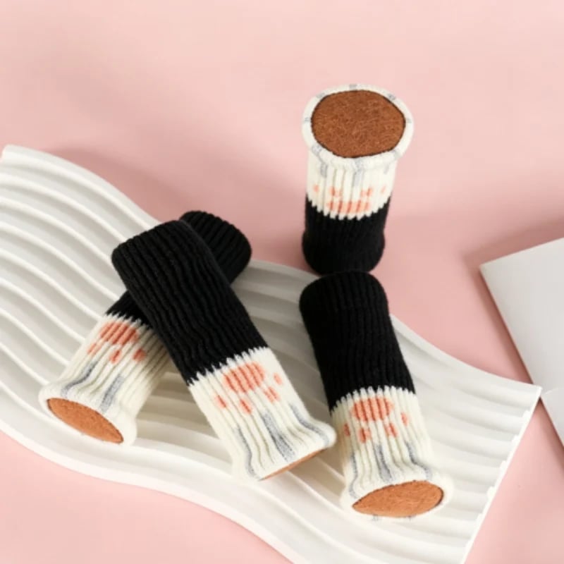Thickened Chair Leg Covers Cat Paw Table and Chair Leg Pads Silent and Wear-Resistant Universal Protector for Stool Legs