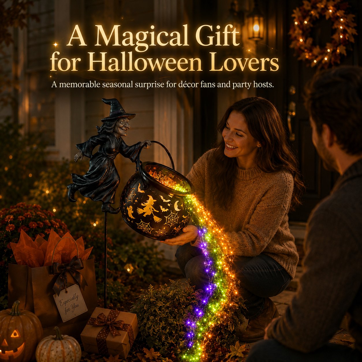 đ2026 NEW HOT SALE 49% OFFđHalloween Witch Cauldron Garden Light