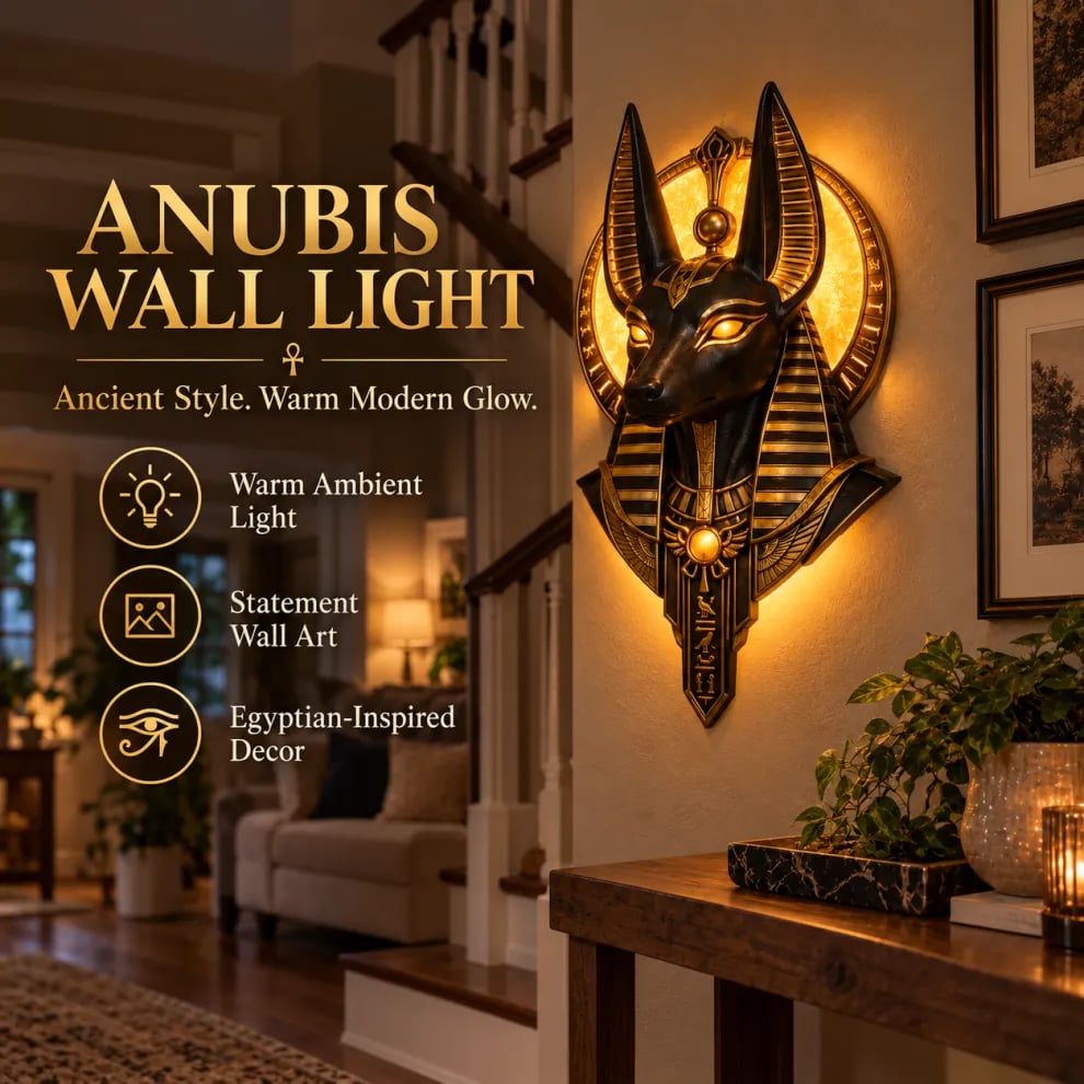 ☀️Anubis Guardian Wall Light™ – ANCIENT PRESENCE. MODERN GLOW