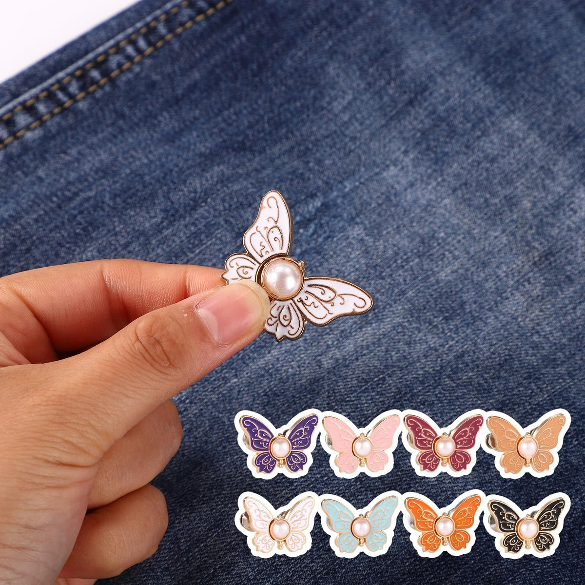 π¦8Pcs Butterfly Pants Waist Tightener