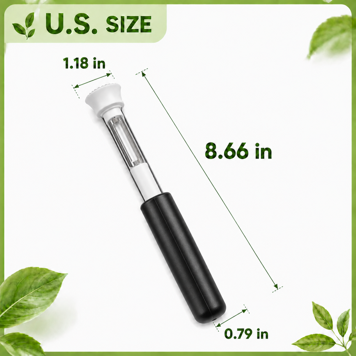 π 2-in-1 Retractable Fruit Corer & Peeler