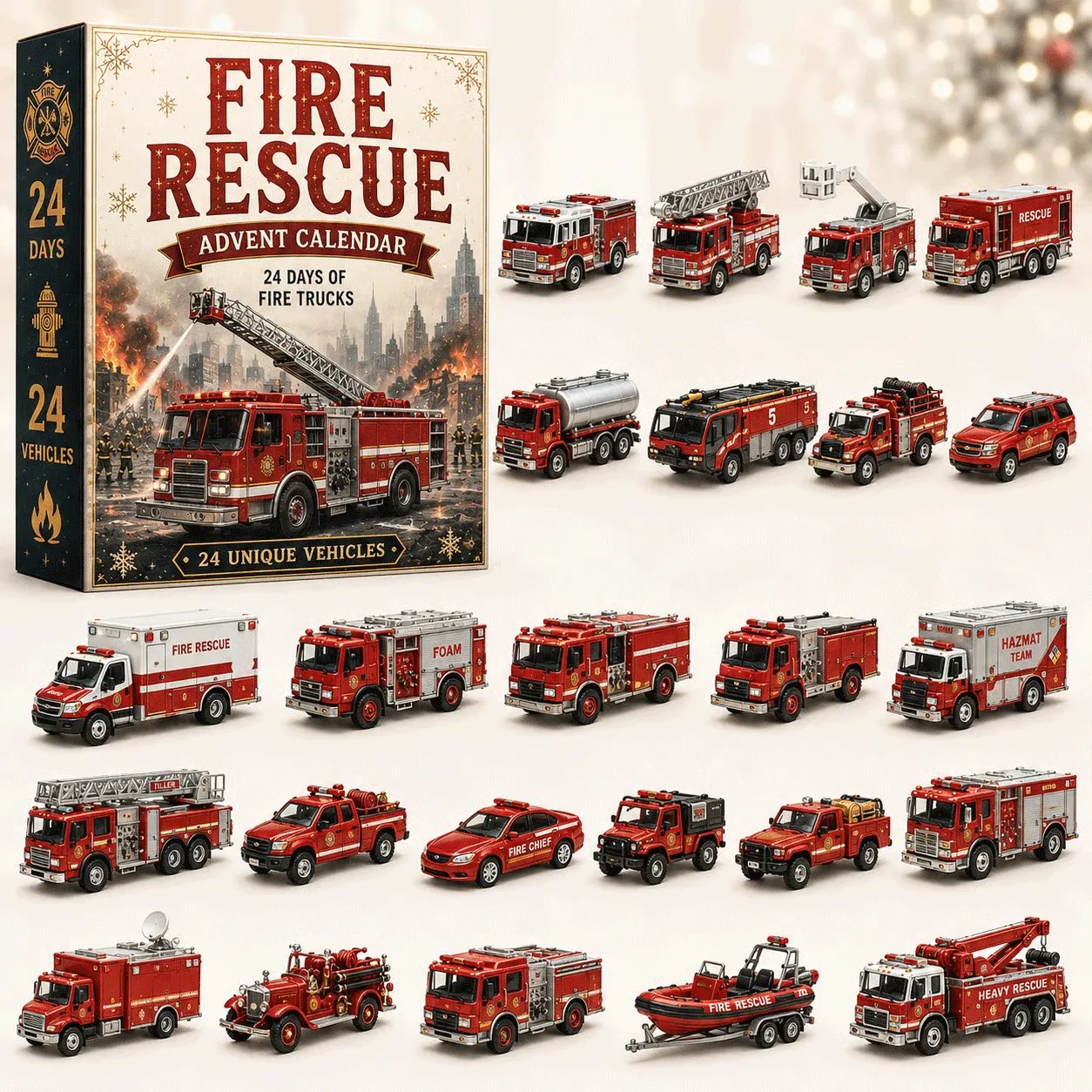 🚜Build the Fleet Collection 24-Day Vehicle Advent Calendar Series | ✨A New Adventure Every Morning