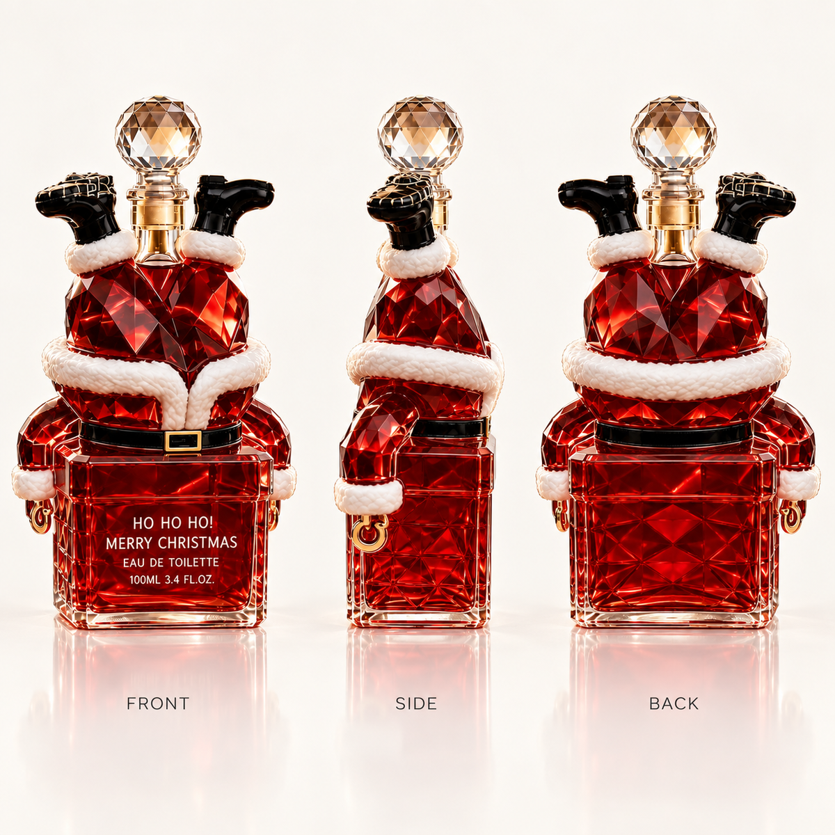 ๐
Santaโs Holiday Cheer Fragrance โ Christmas Keepsake Perfume Bottle