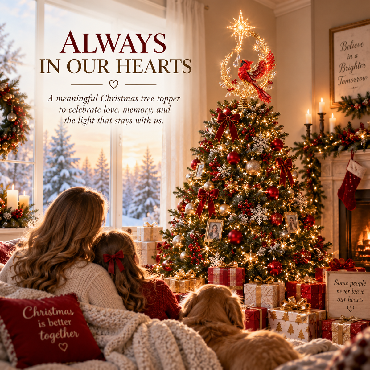 ❤️🔥Cardinal Heaven’s Light Tree Topper