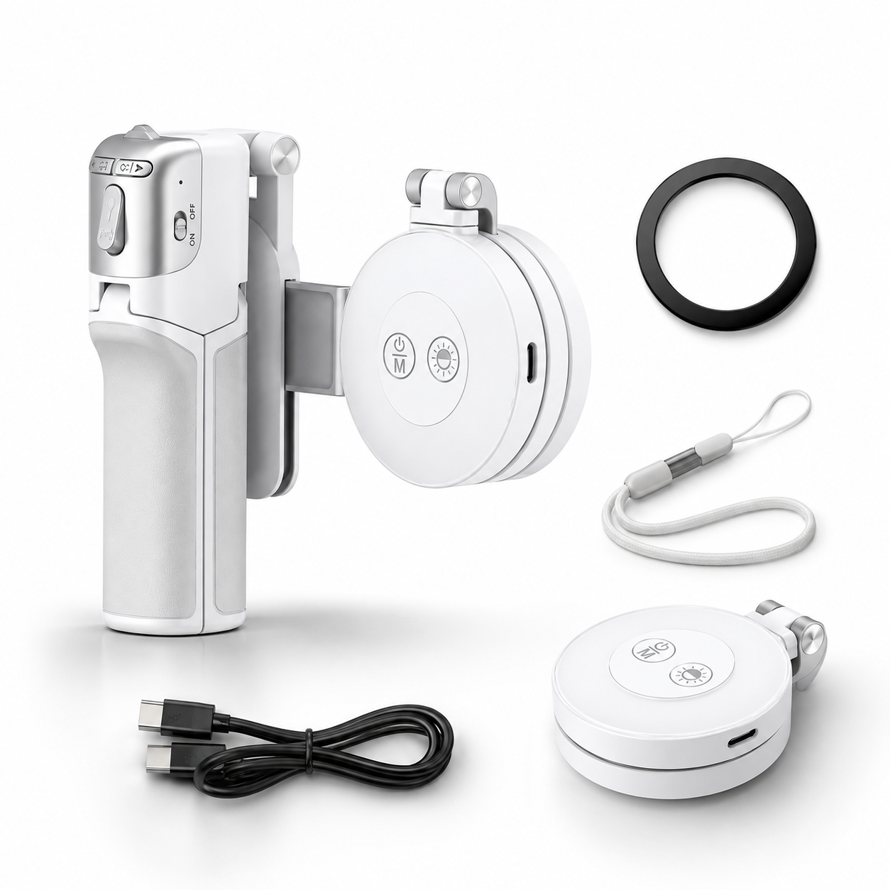 ๐ธ Zoomable Magnetic Palm Grip | Selfie Stick & Tripod