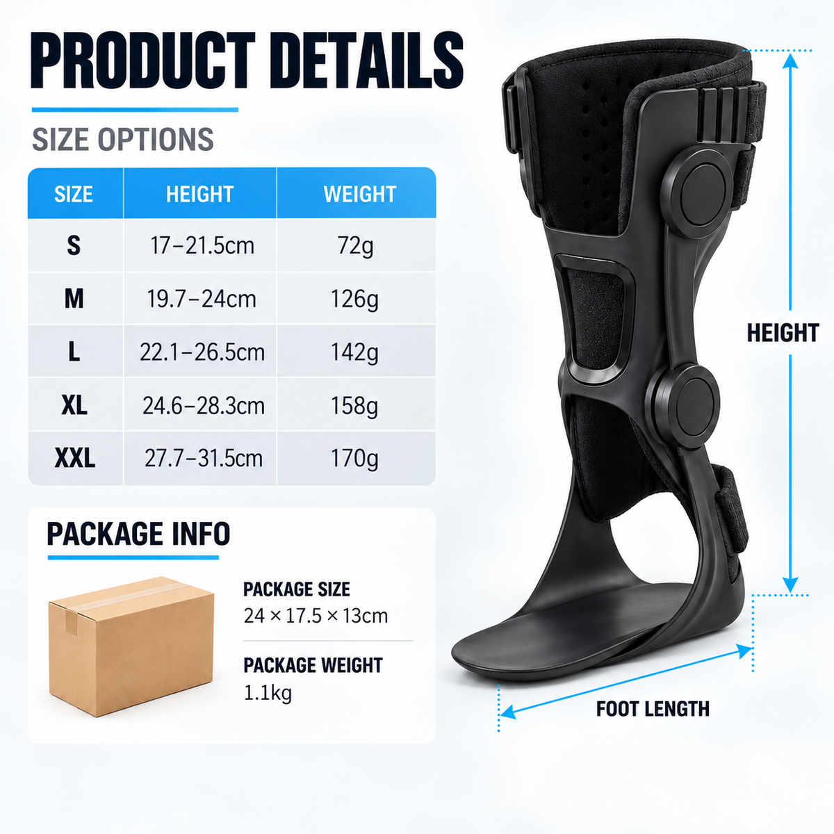 ๐ฆถ AFO Foot Drop Support Brace โ Toe Lift Ankle Foot Support ๐ถ๏ผ๏ผ๏ผ