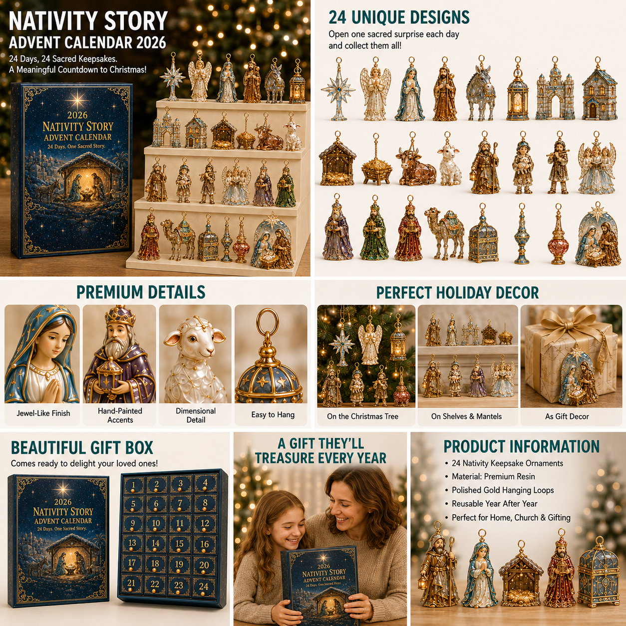 🎅 2026 Christmas Gift 56% Off--✨🎄 2026 Nativity Story Advent Calendar – 24 Days of Sacred Christmas Surprises