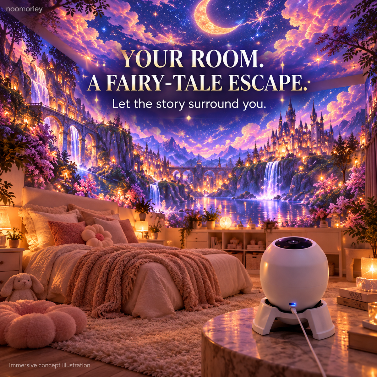 ✨ Egg-Shaped Ambient Projector – A Little Light, A World of Wonder