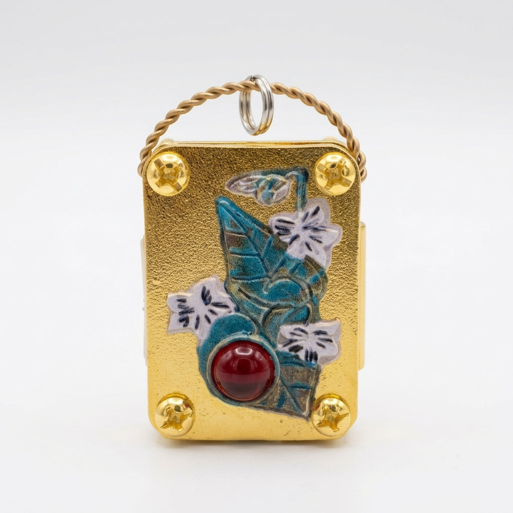 🌸 Mini Brass Flower Press – Pocket-Sized Botanical Keepsakes