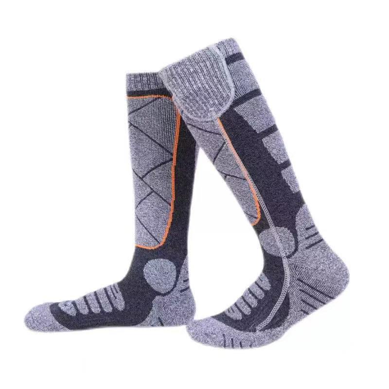 Full-Foot Heated Ski Socks: USB-Rechargeable Electric Heated Socks