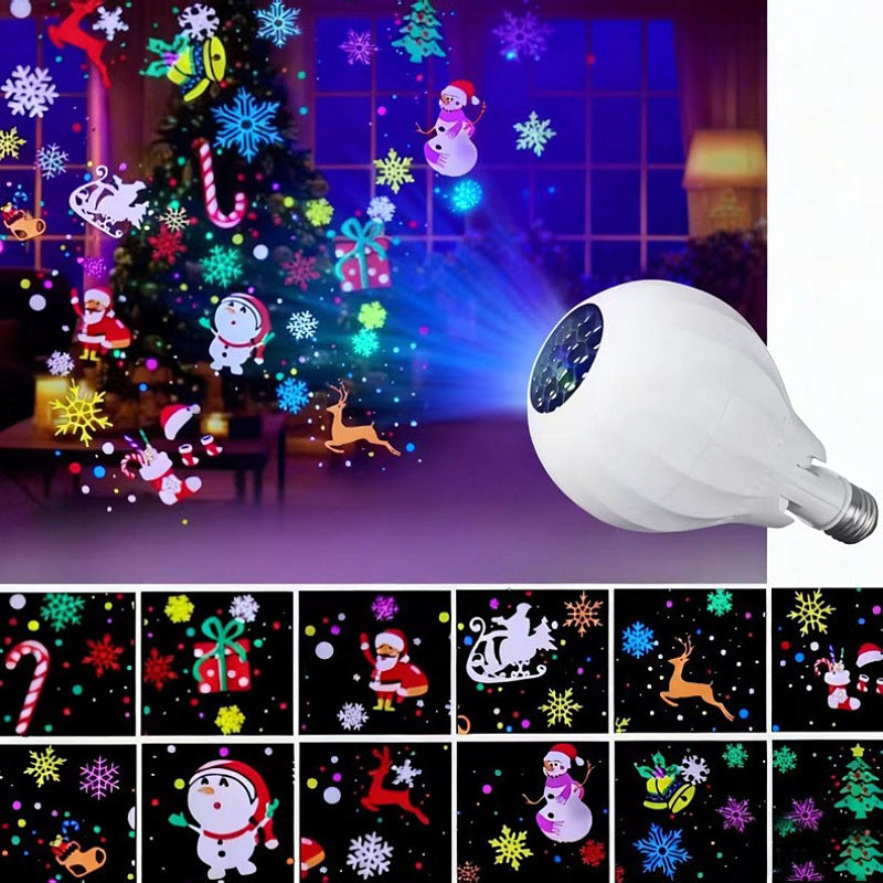 π2026 New Arrivals 50% OFFπ₯π Turn Any Room Into a Christmas Wonderland! β¨ 16-Pattern Rotating Projector Bulb