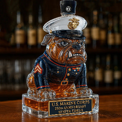 ๐บ๐ธ Marine Corps Devil Dog 250th Anniversary Whiskey Bottle