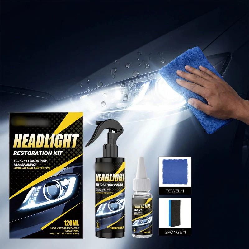π BUY 2 GET 1 FREE! π Professional Car Headlight Restoration Kit β Removes yellowing & scratches, restores clarity & UV protection β easy DIY solution β¨