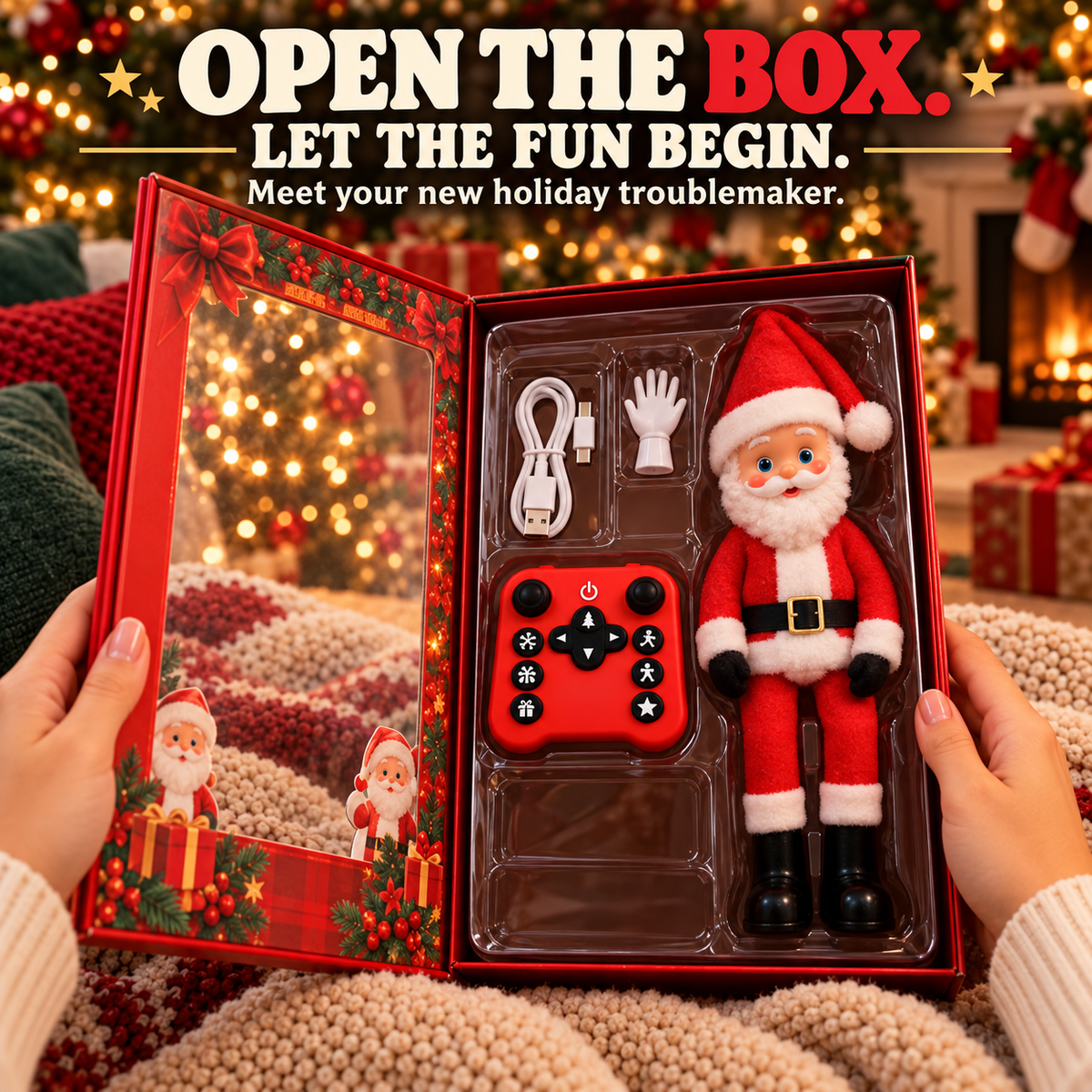 🎅 Remote-Control Santa Claus 🎄 Dancing, Waving & Walking Christmas Fun