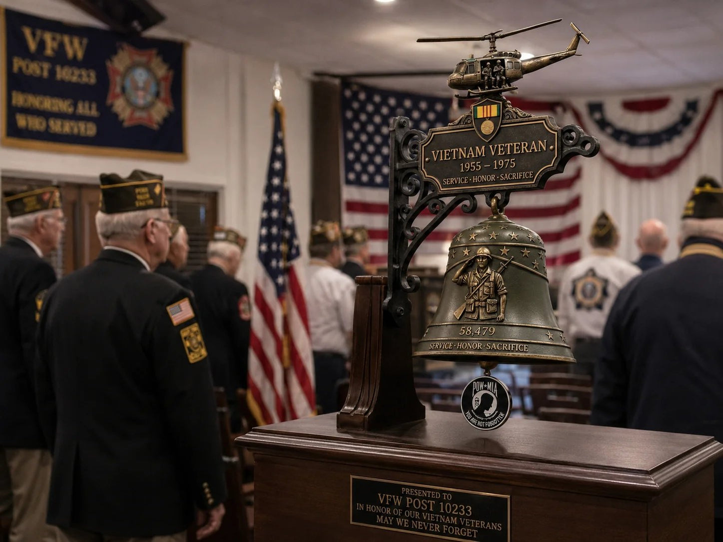 ๐ Last Day Promo: 50% OFF - Veteran Tribute Wall Bell