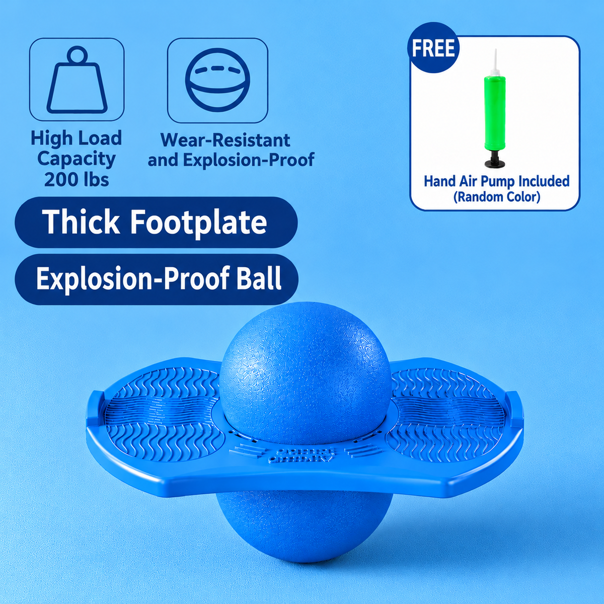 🚀 BounceBlitz™ – Kids' Inflatable Pogo Balance Board 🌈🏄♂️
