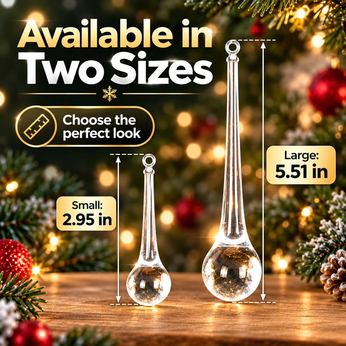 ππβ¨ Crystal Teardrop Ornaments β Add Sparkle to Your Christmas!