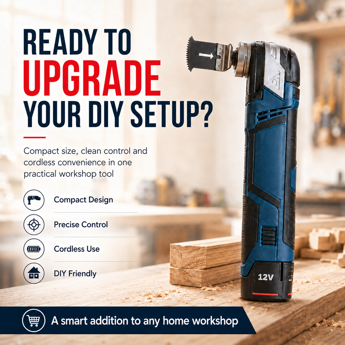 π₯π§ 12V Cordless Precision Cutter β Compact Multi-Function DIY Detail & Plunge Cutting Tool