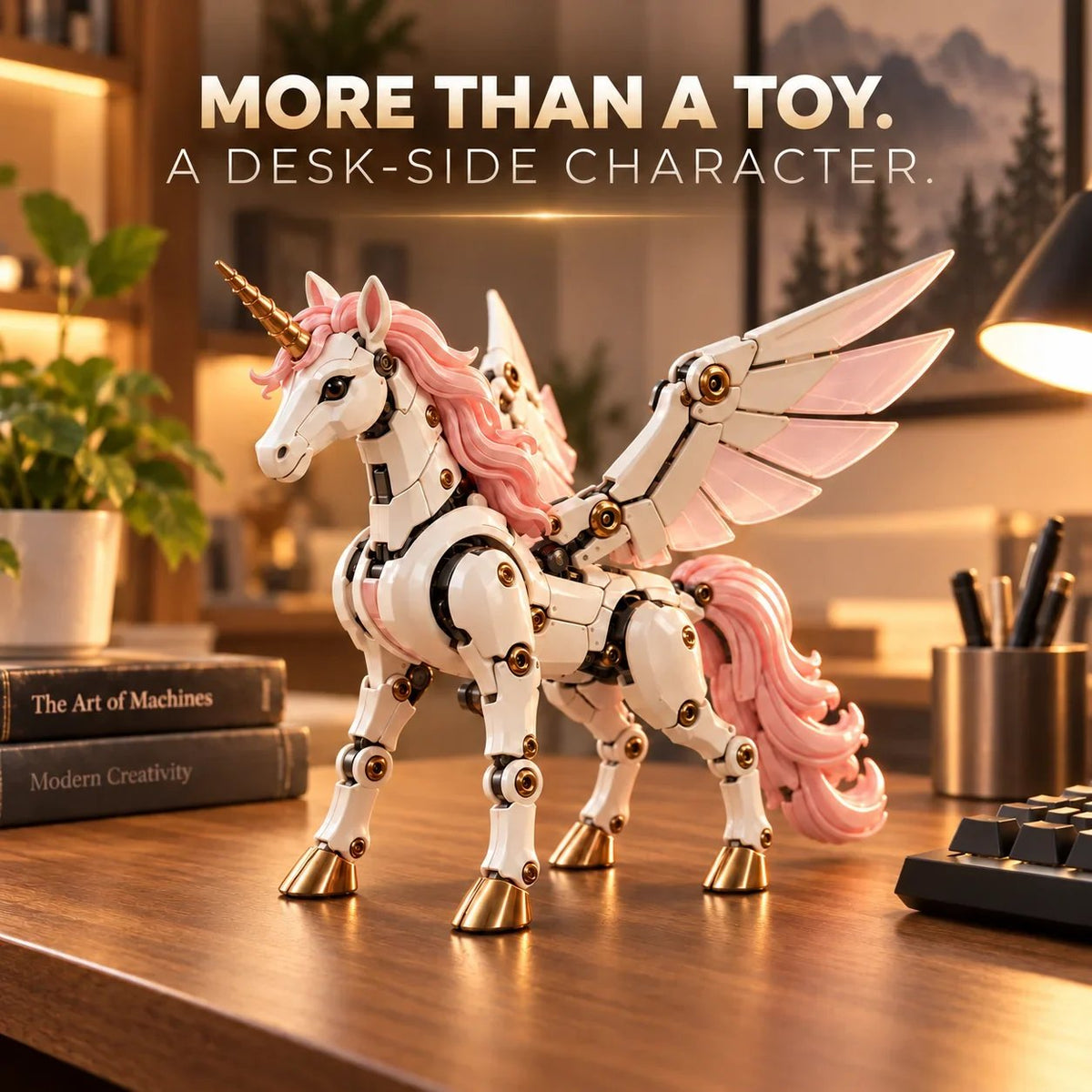 🎉🦄 2-in-1 Transforming Mechanical Unicorn Egg – Winged Fantasy Figure