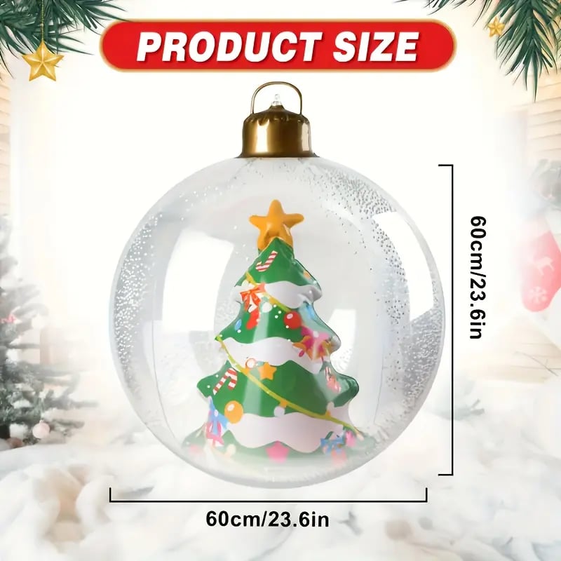 Glowing Christmas Ball, Outdoor Decoration With LED Lights