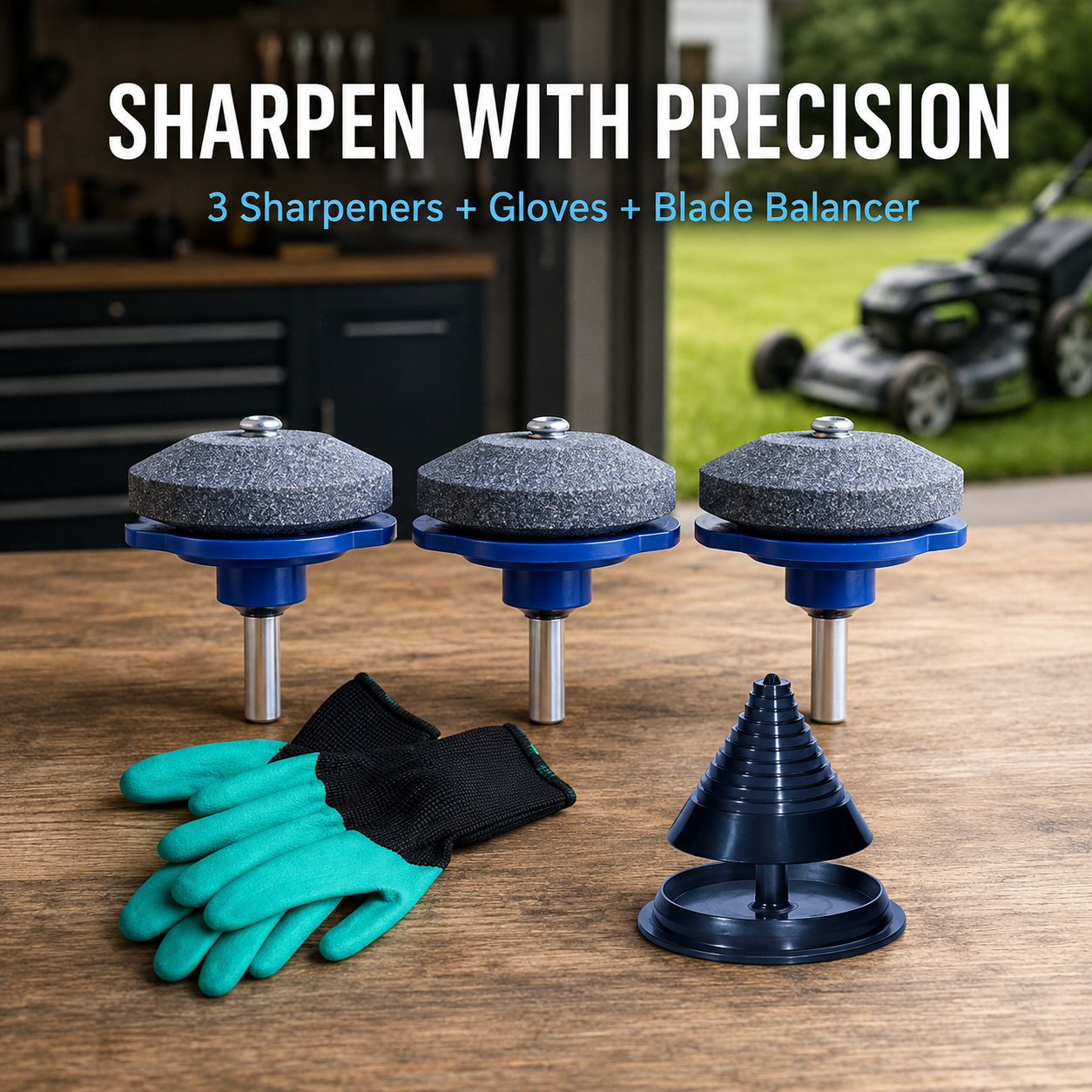 ๐ ๏ธ Lawn Mower Blade Sharpener Drill Attachment