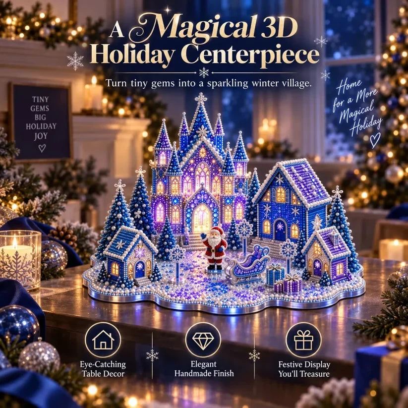 ππ 3D DIY Diamond Art Village Kit β Christmas & Halloween Craft Decor