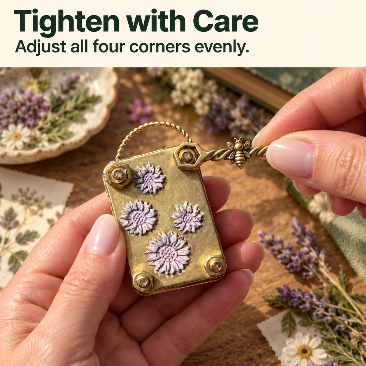 Tighten with care
