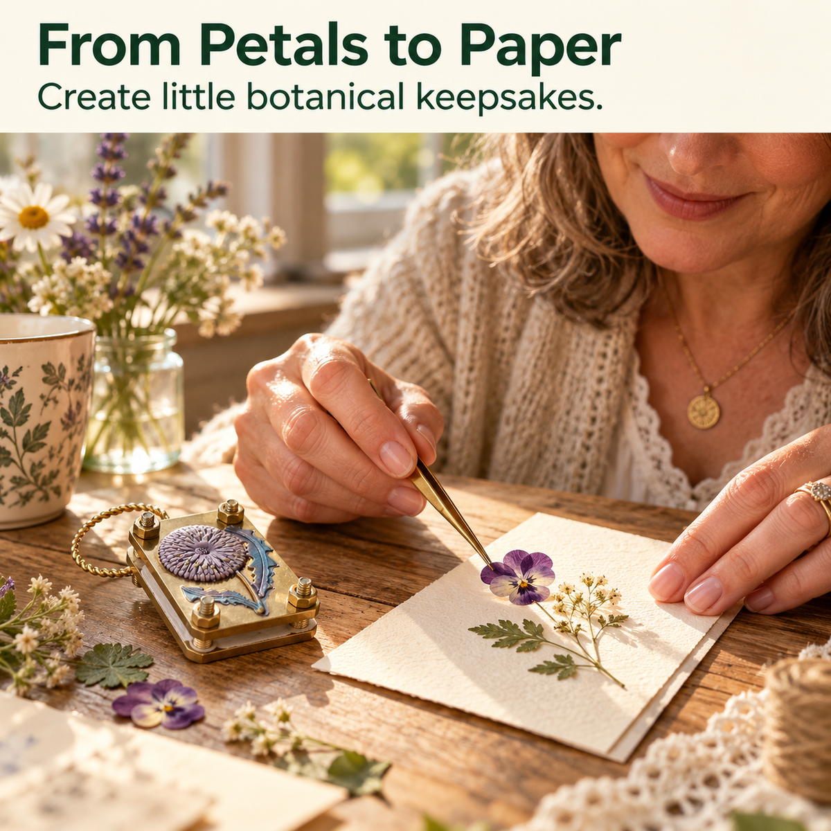 From petals to paper