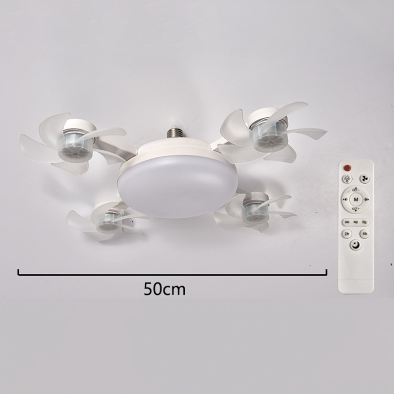 ๐New E27 Socket Ceiling Fan Light โ 2โinโ1 Silent LED Fan with Remote Control