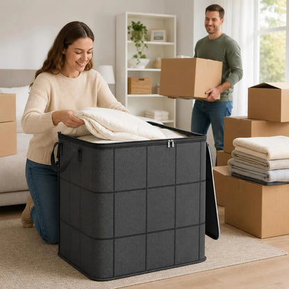 💥49% OFF Factory Clearance –📦Foldable Storage Tote – Waterproof, Dustproof, Big & Portable 🌟