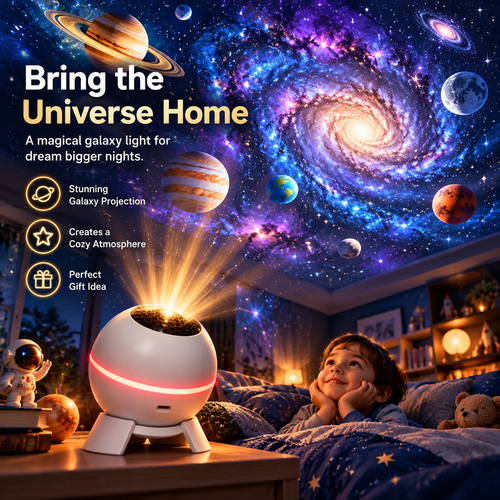 🌌🔥 50% OFF Galaxy Projector for Bedroom – USB Star & Planet Ceiling Projector, Colorful Nebula Night Ambience, Limited-Time Deal!