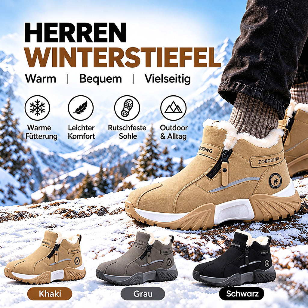 Gefütterte Winterstiefeletten – Warm, Rutschfest & Bequem für Damen und Herren ❄️