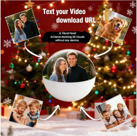 🔮 Bring Memories to Life! 3D Glass Sphere Motion Video Player & Music Orb