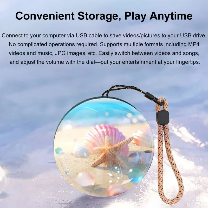 🔮 Bring Memories to Life! 3D Glass Sphere Motion Video Player & Music Orb